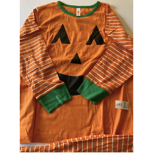 NEW Women's Plus Size Halloween Pumpkin Matching Family Pajama Set - Size 1X - Picture 6 of 8